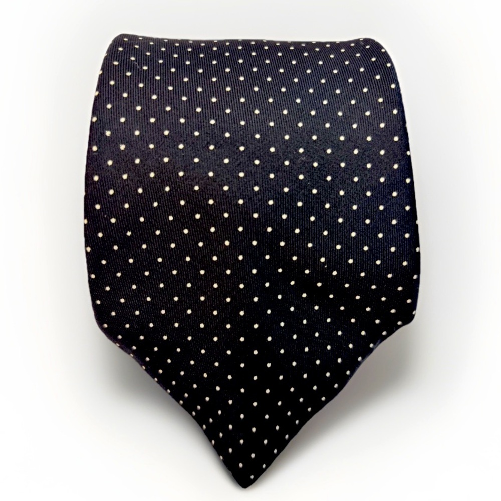 Hardy Amies Original Polka Dot Tie One Size Fits All 100% Silk Vintage